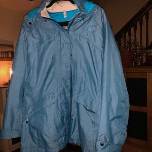 Blue North Face coat